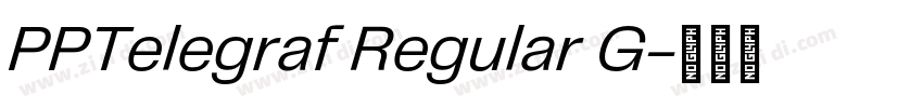 PPTelegraf Regular G字体转换
